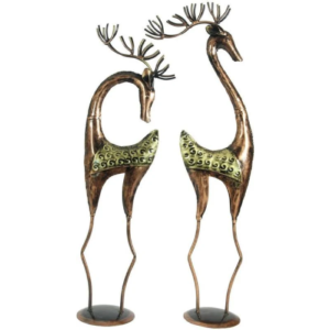 Handicrafts Paradise Pair Of Deer Handmade Decorative