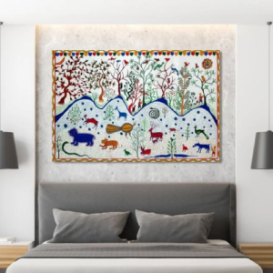 Vibrant handmade painting