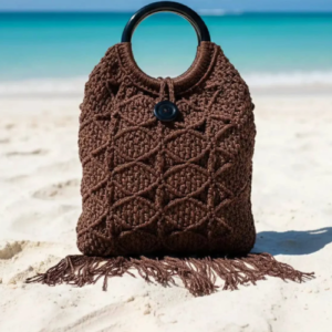 Malai Dori Fringed Handmade Crochet Bag